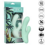 California Exotics - Pacifica Fiji Rabbit Vibrator (Green) CE2099 CherryAffairs