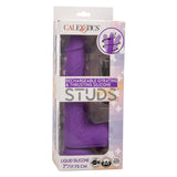 California Exotics - Rechargeable Gyrating and Thrusting Silicone Studs Realistic Dildo with Balls 9.5" (Purple) CE2045 CherryAffairs