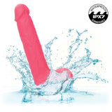 California Exotics - Rechargeable Rumbling and Thrusting Silicone Studs Realistic Dildo with Balls 9.5" (Pink) CE2046 CherryAffairs