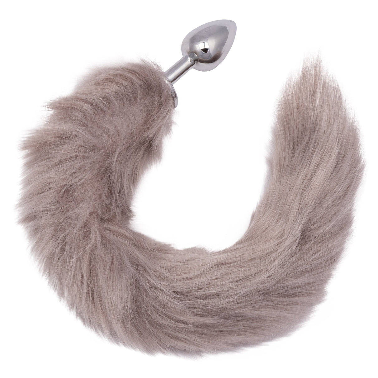 California Exotics - Running Wild Fur Tail Metal Anal Plug CE2041 CherryAffairs