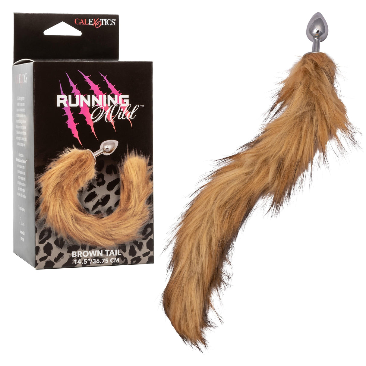 California Exotics - Running Wild Fur Tail Metal Anal Plug CherryAffairs