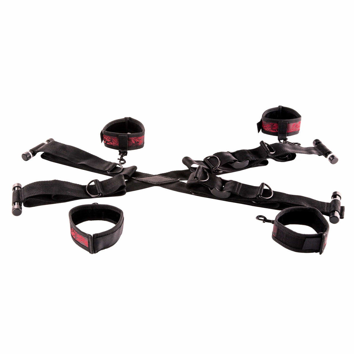 California Exotics - Scandal Over The Door Cross Restraints (Black) CE2023 CherryAffairs