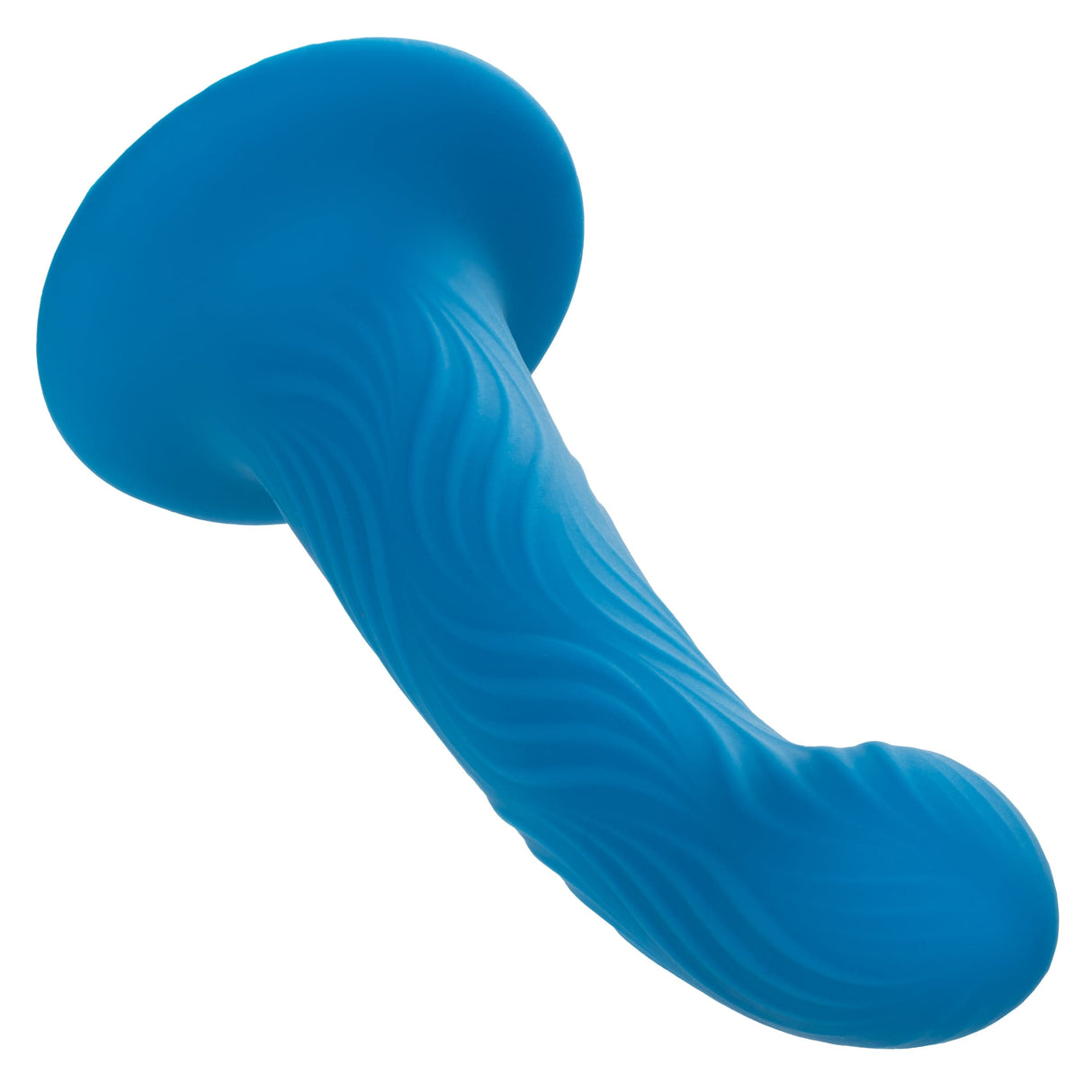 California Exotics - Wave Rider Ripple Strap On Dildo (Blue) CE2100 CherryAffairs