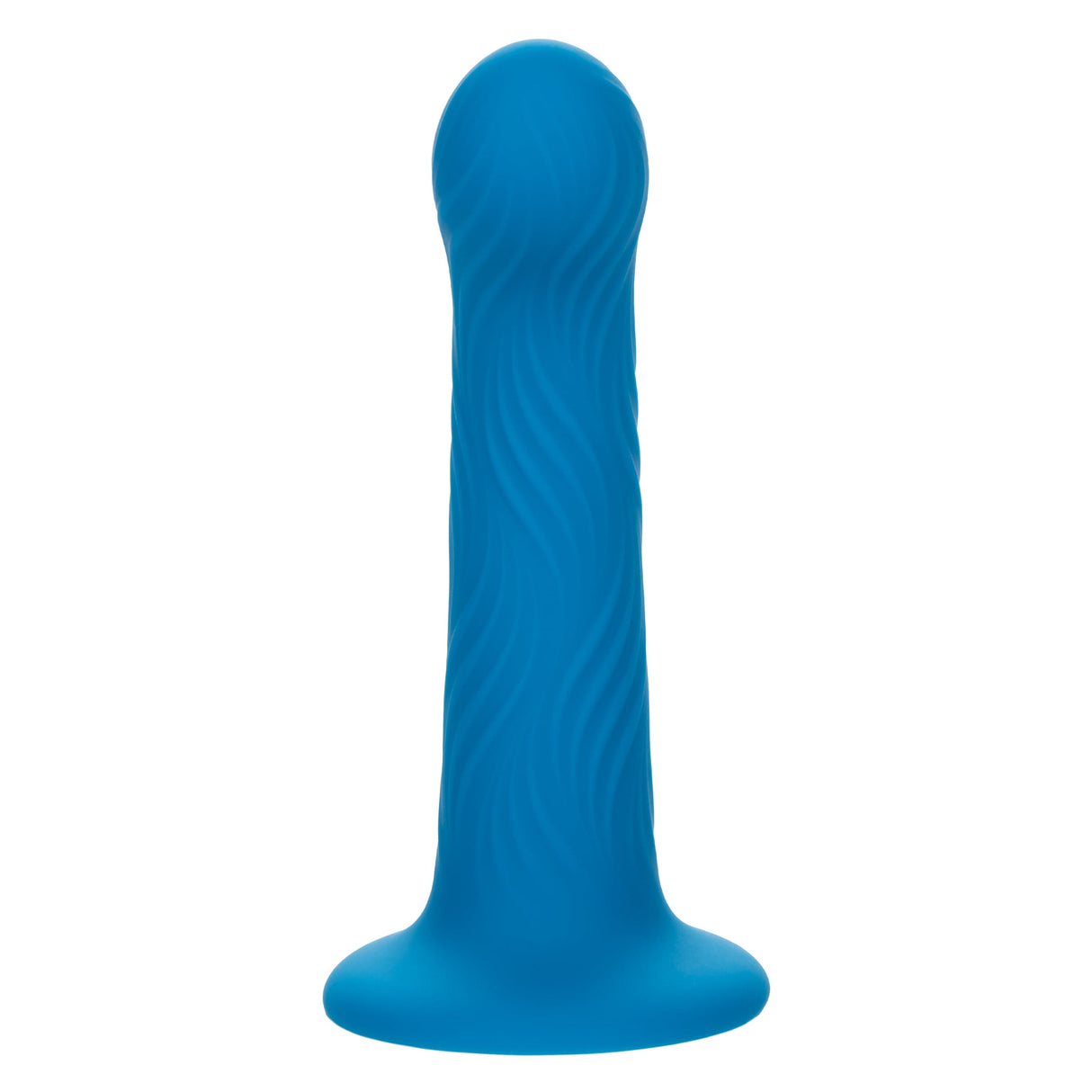 California Exotics - Wave Rider Ripple Strap On Dildo (Blue) CE2100 CherryAffairs