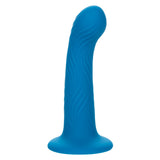 California Exotics - Wave Rider Ripple Strap On Dildo (Blue) CE2100 CherryAffairs