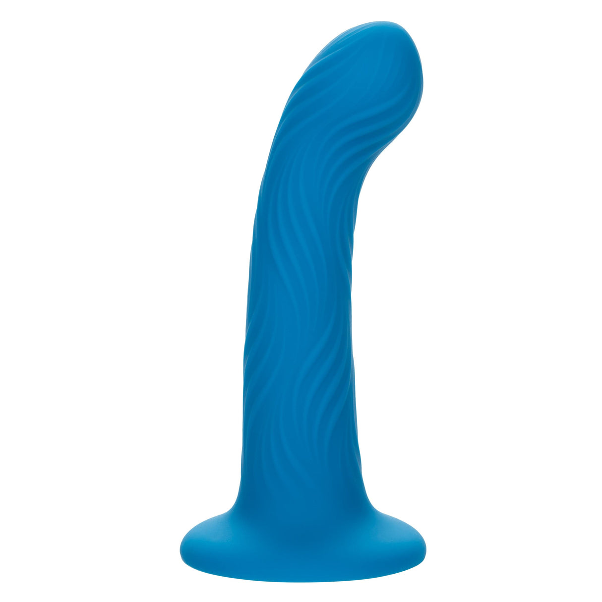 California Exotics - Wave Rider Ripple Strap On Dildo (Blue) CE2100 CherryAffairs