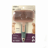 DoggyMan - Hayashi BS Cushion Slicker Brush with Cleaning Function Grooming Pet Brush (Rose Gold) DM1002 CherryAffairs