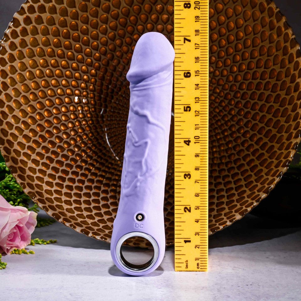 Evolved - Purple Fantasy Vibrating Realistic Dildo 7.25" (Purple) EV1167 CherryAffairs