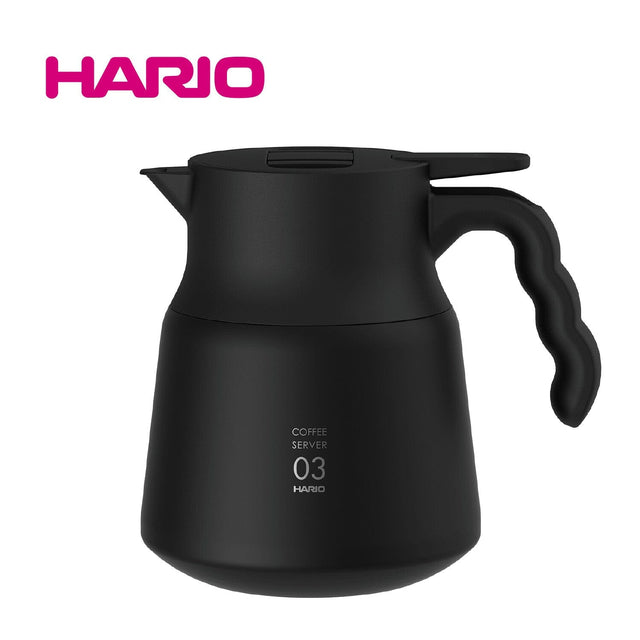 Hario - V60 Insulated Stainless Steel Thermal Server PLUS 800 (Black) HR1006 CherryAffairs