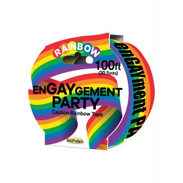 Hott Products - Engaygement Rainbow Style Caution Tape (Rainbow) HTP1015 CherryAffairs