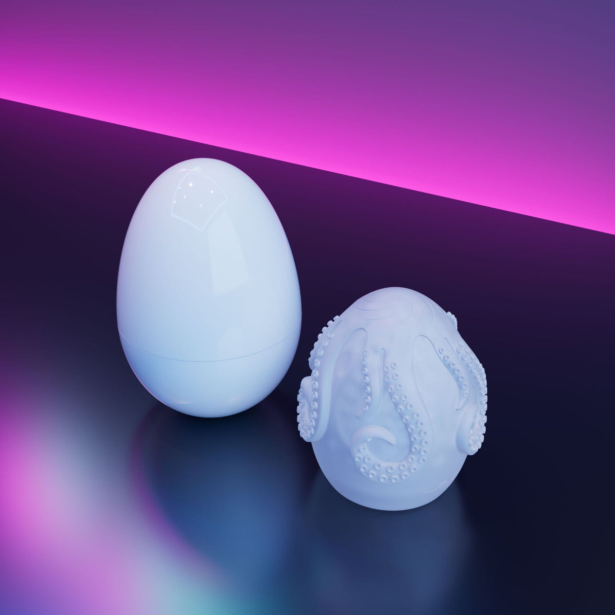 Lovense - Kraken 6 Pack Soft stretchy Egg Masturbator (White) LOS1049 CherryAffairs