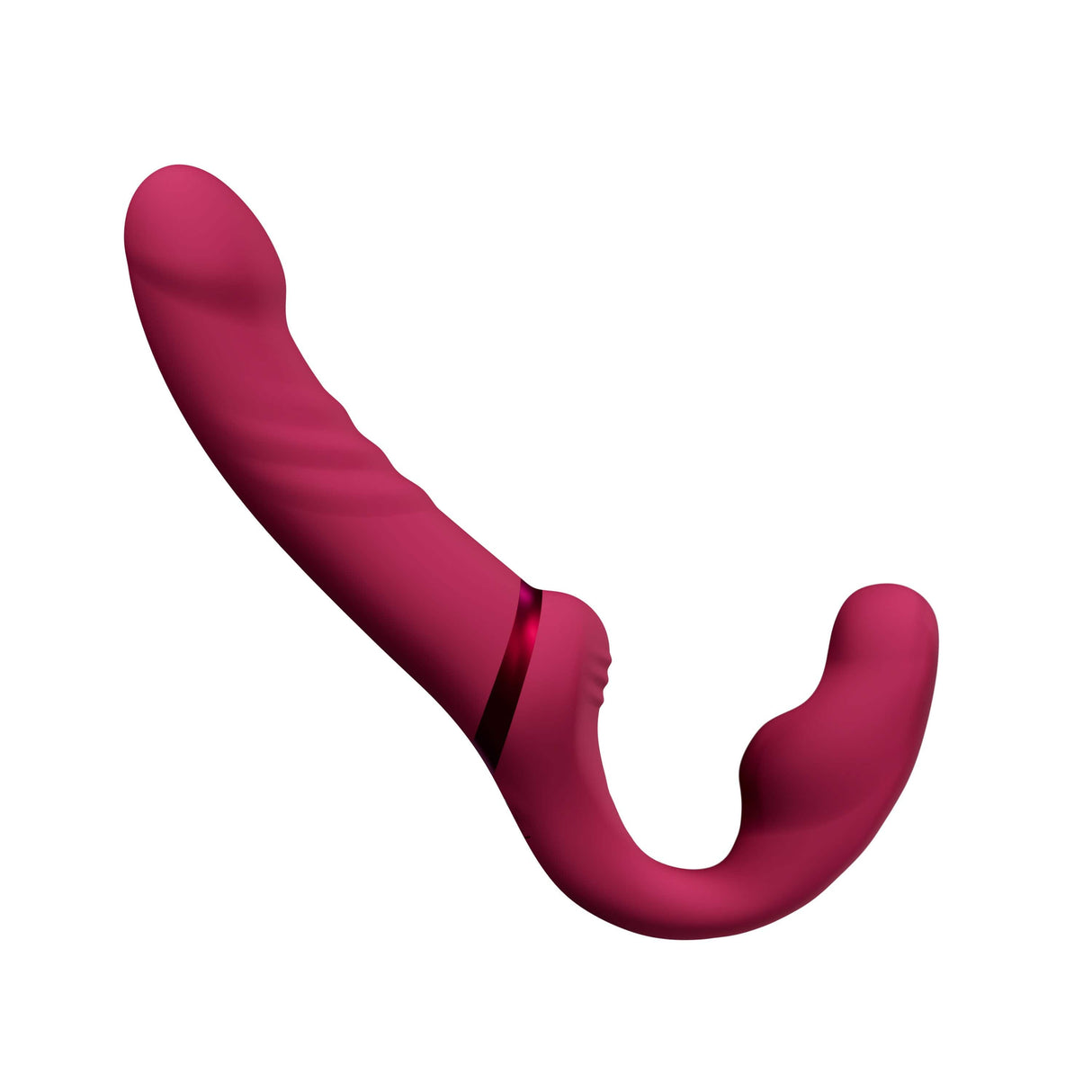 Lovense - Lapis App-Controlled Dual Ended Vibrating Strapless Strap On (Red) LOS1048 CherryAffairs