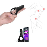 Magic Motion - Magic Rise Smart App-Controlled Wearable Silicone Cock Ring (Black) MGM1023 CherryAffairs