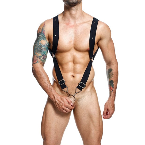 Male Basics - Dngeon Straight Back Harness (Black) MAL1008 CherryAffairs