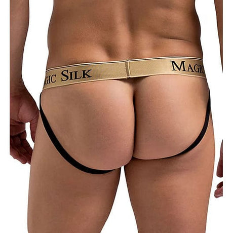 Male Power - Magic Silk Jock Strap Underwear L/XL (Black) MP1005 CherryAffairs