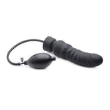 Master Series - Dick Spand Inflatable Silicone Dildo Butt Plug (Black) XR1097 CherryAffairs