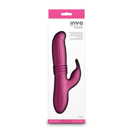 NS Novelties - INYA Passion Thrusting Throbbing Expanding Rabbit Dildo (Pink) NS1160 CherryAffairs