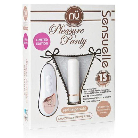 NU - Sensuelle Pleasure Panty 15 Functions Bullet with Remote Control CherryAffairs