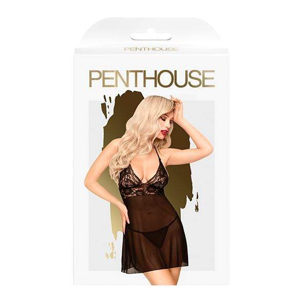 Penthouse - Bedtime Story Mini Dress with Thong Chemise CherryAffairs