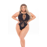 Pink Lipstick - Duchess Highneck Bodysuit Costume PLS1262 CherryAffairs