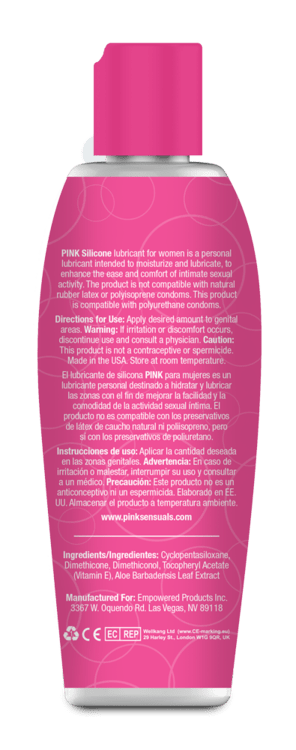 Pink - Silicone Lubricant for Women - CherryAffairs.sg