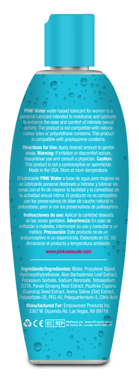 Pink - Water Based Lubricant for Women - CherryAffairs.sg