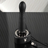 Playboy - Pleasure Zone Thrusting Vibrator (Black) PLB1027 CherryAffairs