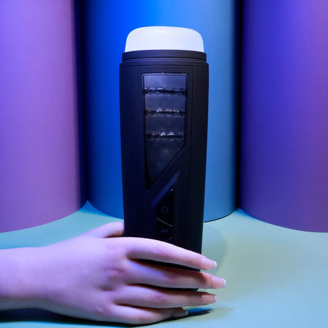 Playboy - Pursuit of Pleasure Vibrating Beaded Masturbator (Black) PLB1003 CherryAffairs