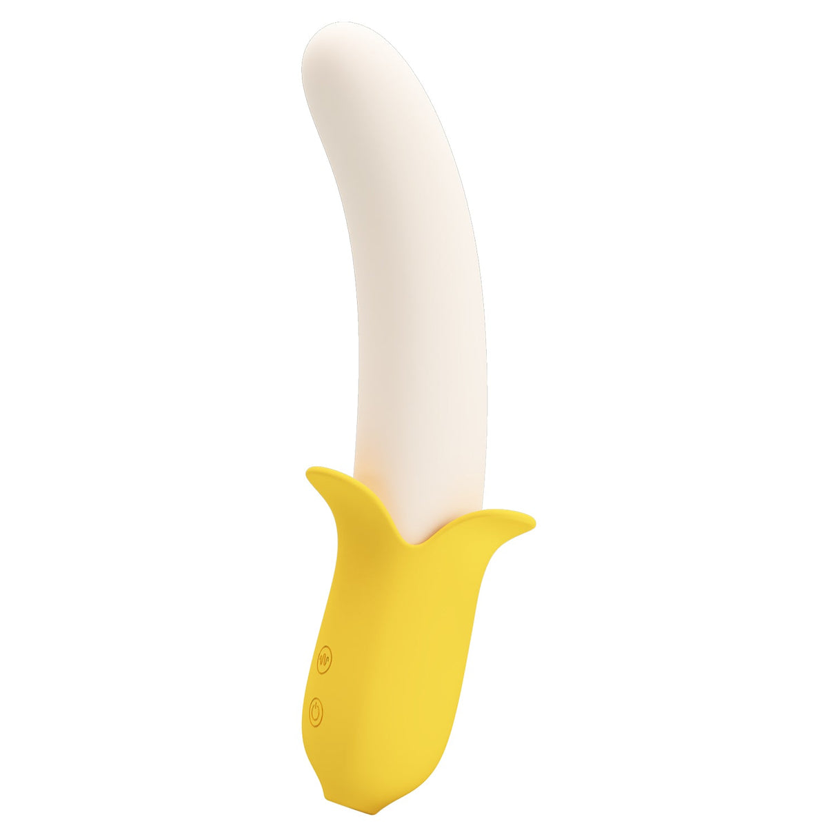 Pretty Love - Banana Geek Vibrating Thrusting Dildo Vibrator (Yellow) PL1148 CherryAffairs