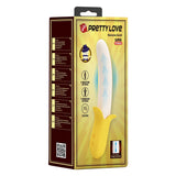 Pretty Love - Banana Geek Vibrating Thrusting Dildo Vibrator (Yellow) PL1148 CherryAffairs