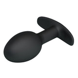 Pretty Love - Heavy Balls Silicone Butt Plug (Black) CherryAffairs