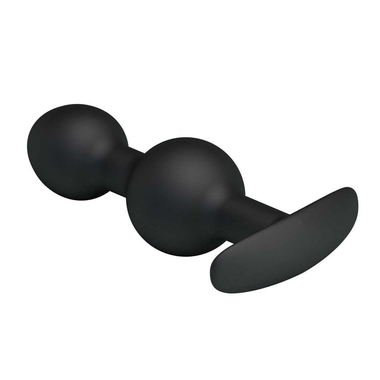 Pretty Love - Heavy Balls Silicone Butt Plug (Black) CherryAffairs