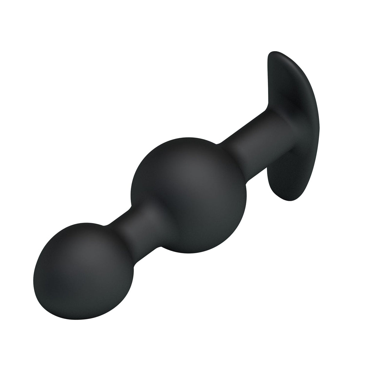 Pretty Love - Heavy Balls Silicone Butt Plug (Black) CherryAffairs