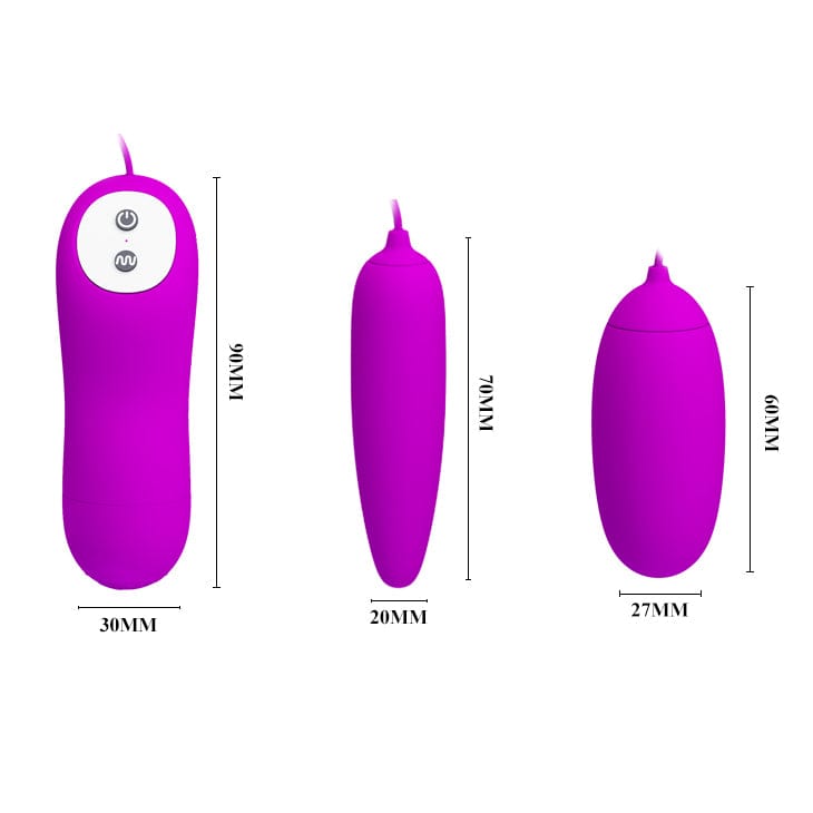 Pretty Love - Irma Remote Control Egg Massager Vibrator (Purple) PL1139 CherryAffairs