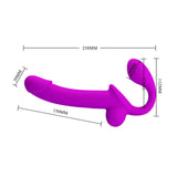 Pretty Love - Kelpie Squirting Strapless Strap On (Fuchsia) PL1119 CherryAffairs