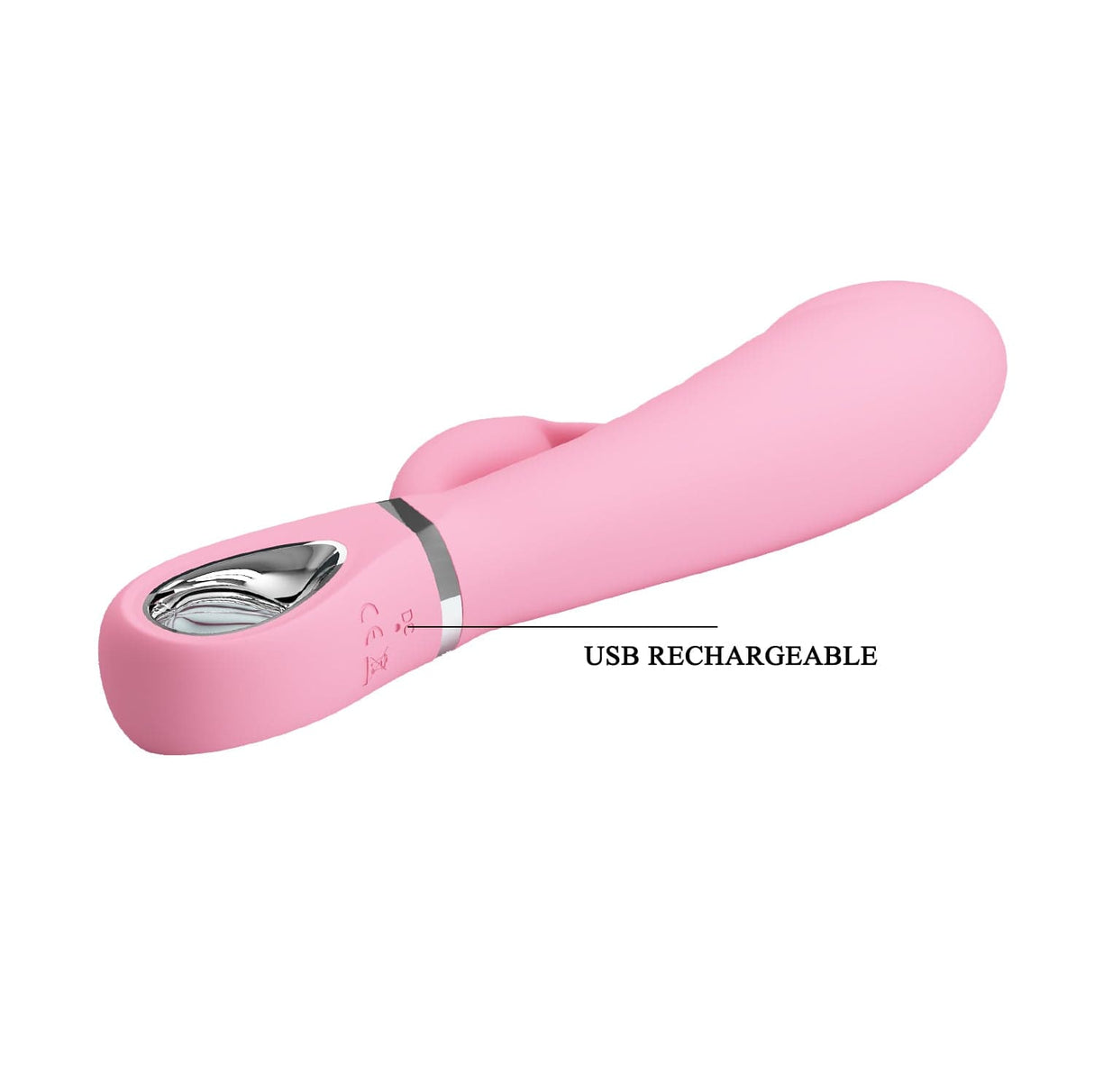 Pretty Love - Prescott Flexible Rabbit Vibrator (Pink) PL1125 CherryAffairs