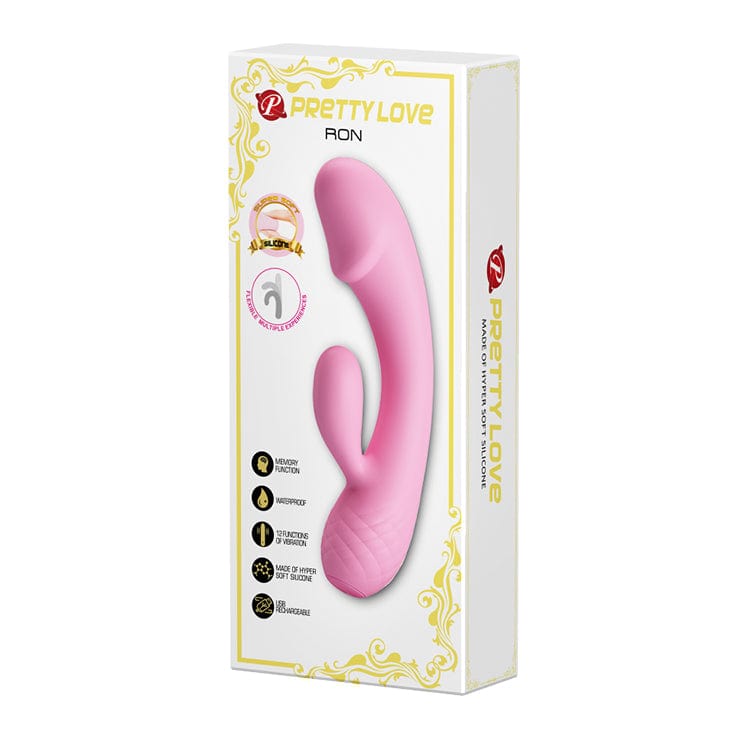 Pretty Love - Ron Flexible Rabbit Vibrator (Pink) PL1123 CherryAffairs