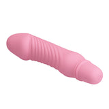 Pretty Love - Stev Vibrating Realistic Dildo (Pink) PL1127 CherryAffairs