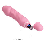 Pretty Love - Stev Vibrating Realistic Dildo (Pink) PL1127 CherryAffairs