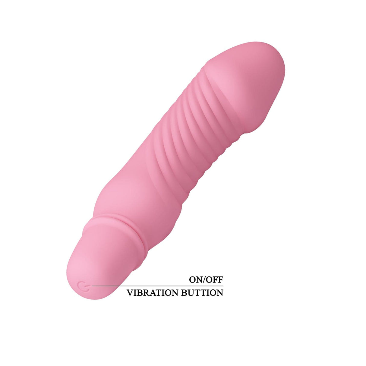 Pretty Love - Stev Vibrating Realistic Dildo (Pink) PL1127 CherryAffairs