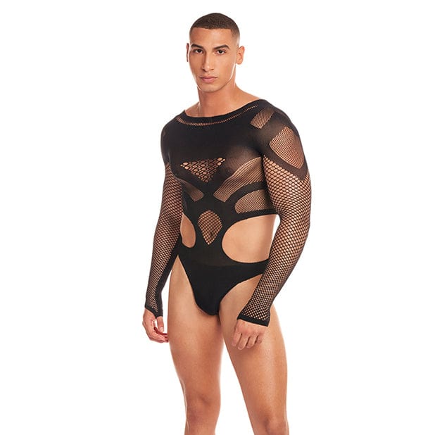 Rene Rofe - Rainbow Party Out of Orbit Mesh Bodysuit Men Lingerie CherryAffairs