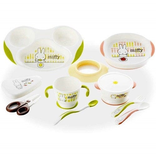 Richell - T.L.I Miffy Baby Tableware Set MO-5    Baby Utensils Set