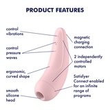 Satisfyer - Curvy 2+ App-Controlled Clitoral Air Stimulator Vibrator CherryAffairs