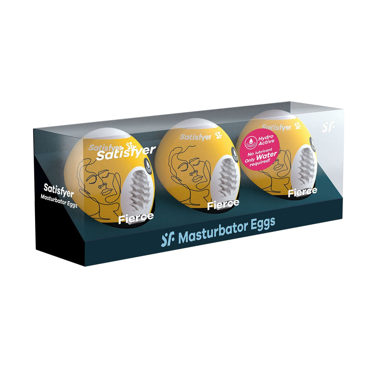 Satisfyer - Fierce Masturbator Egg (Yellow) STF1241 CherryAffairs