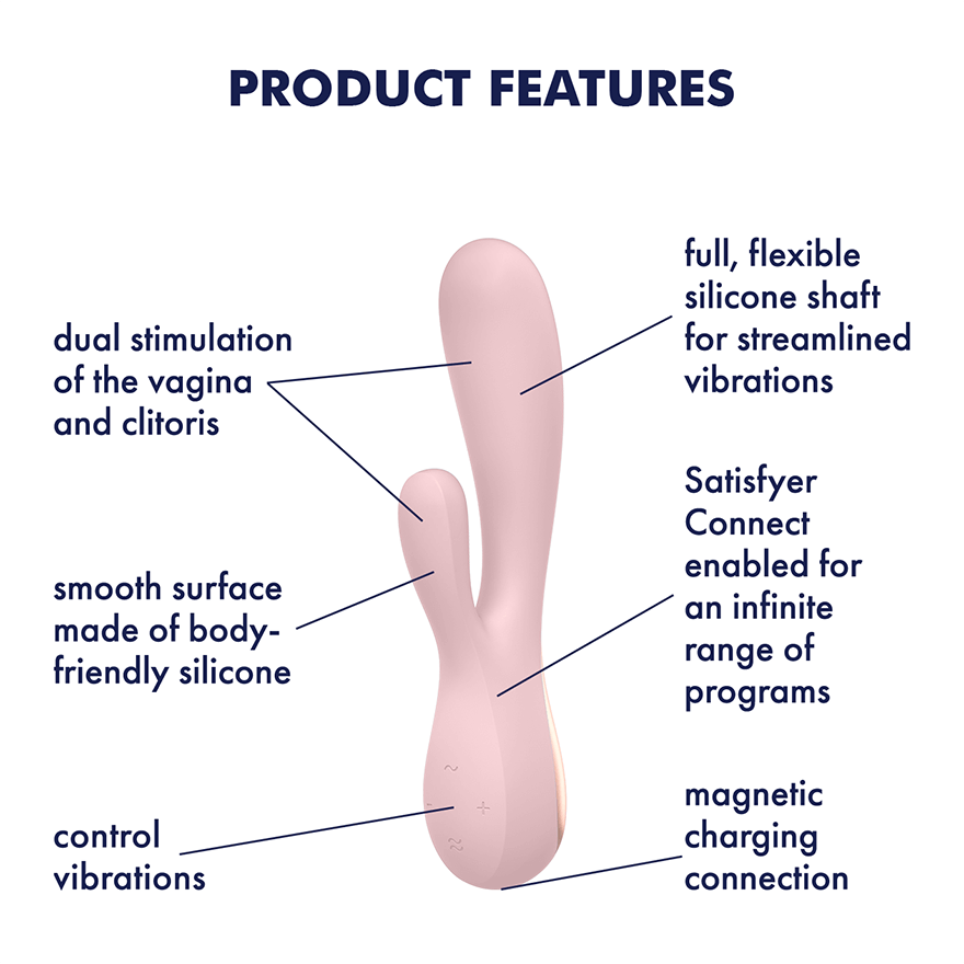 Satisfyer - Mono Flex App-Controlled Rabbit Vibrator CherryAffairs