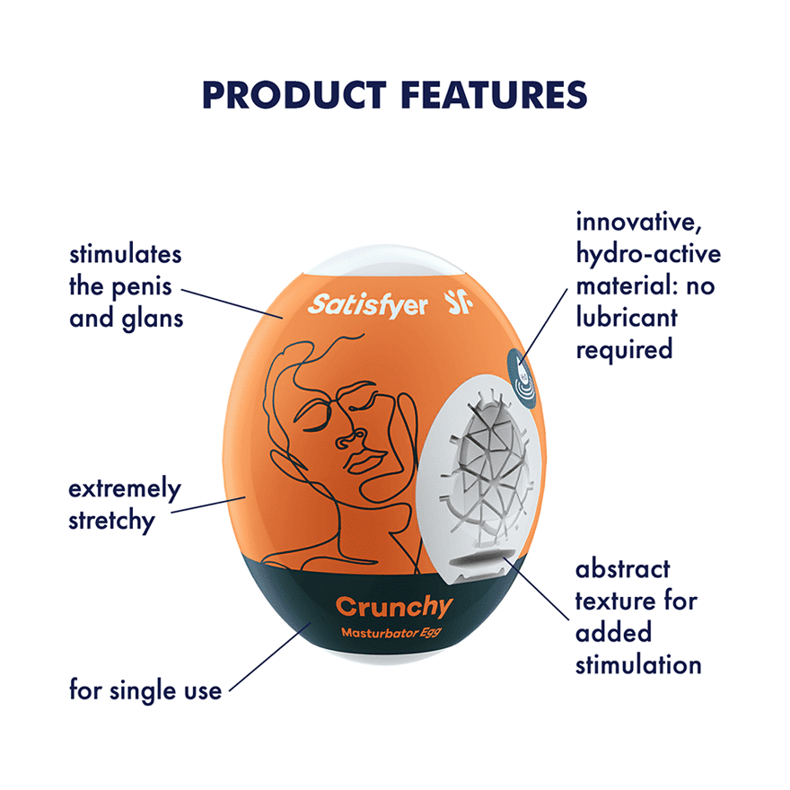 Satisfyer - Naughty Masturbator Egg (Orange) CherryAffairs