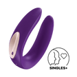 Satisfyer - Partner Plus Couple Vibrator (Purple) - CherryAffairs.sg