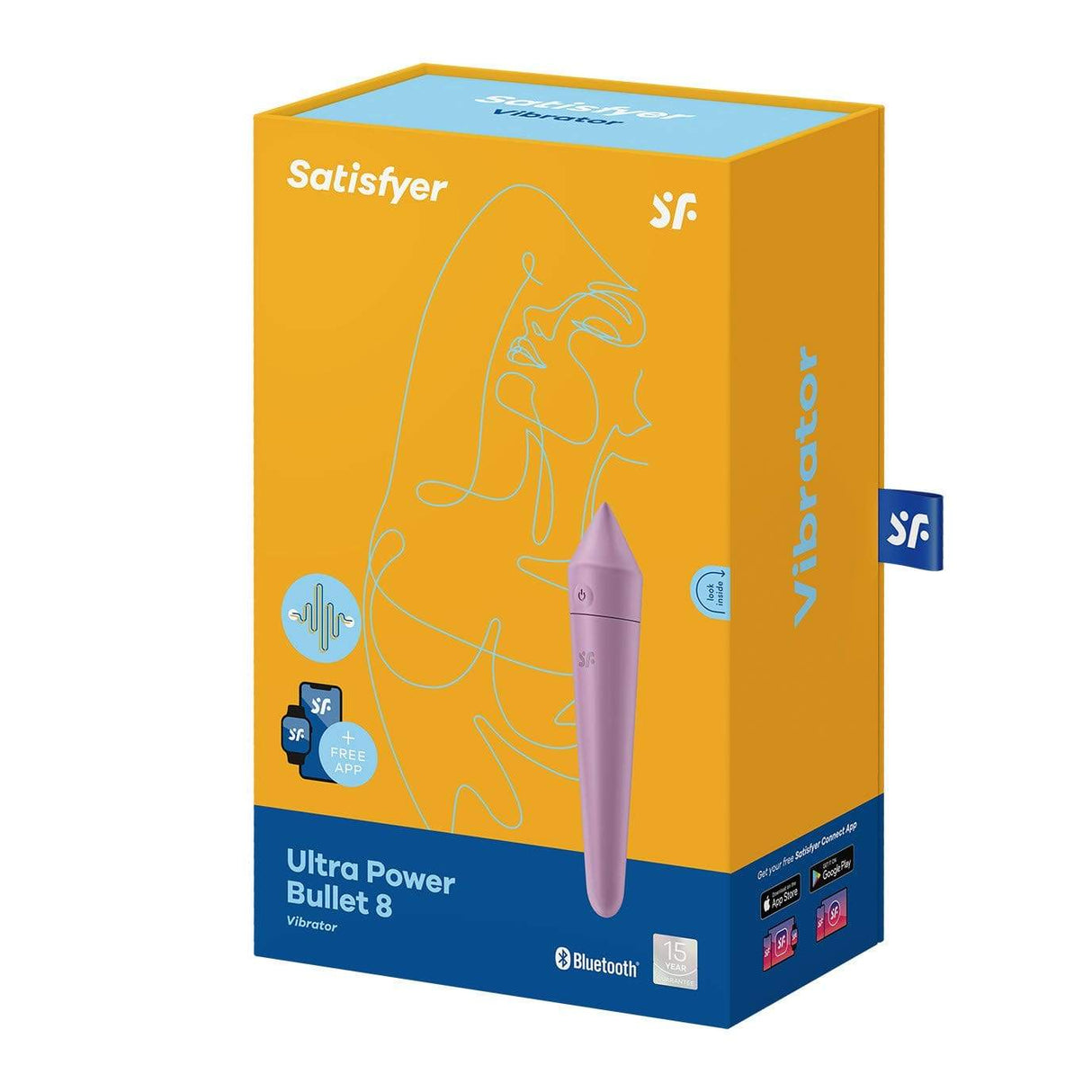 Satisfyer - Ultra Power Bullet 8 Vibrator with Bluetooth and App CherryAffairs