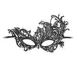 Shots - Ouch Black and White Lace Eye Mask Royal (Black) ST1067 CherryAffairs