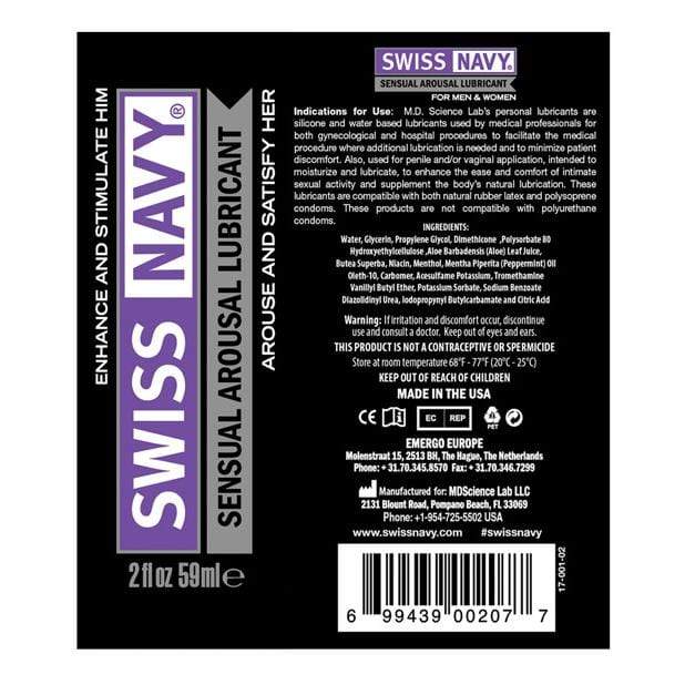 Swiss Navy - Premium Sensual Arousal Gel Lubricant CherryAffairs